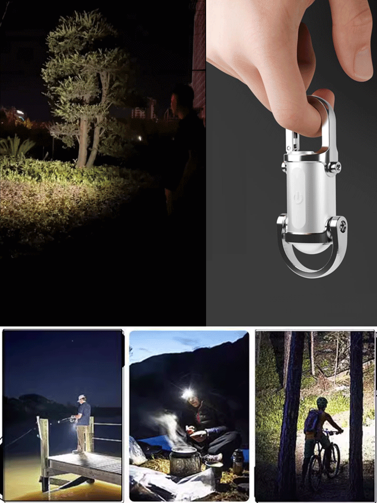 多機能キーホルダー型ライト