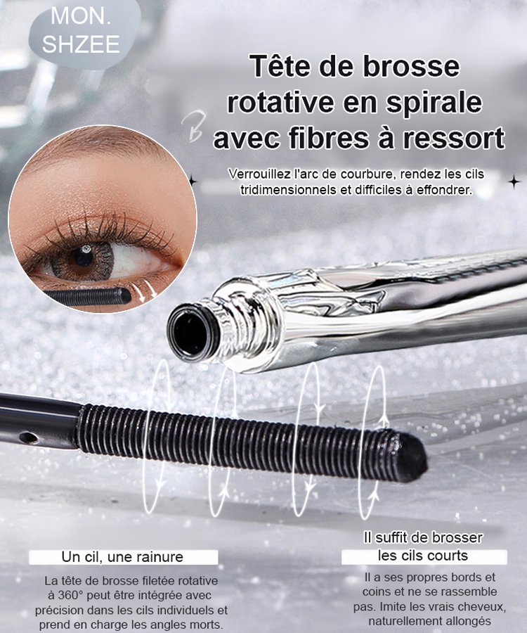 [agrandir les deux yeux] petit tube en acier Mascara