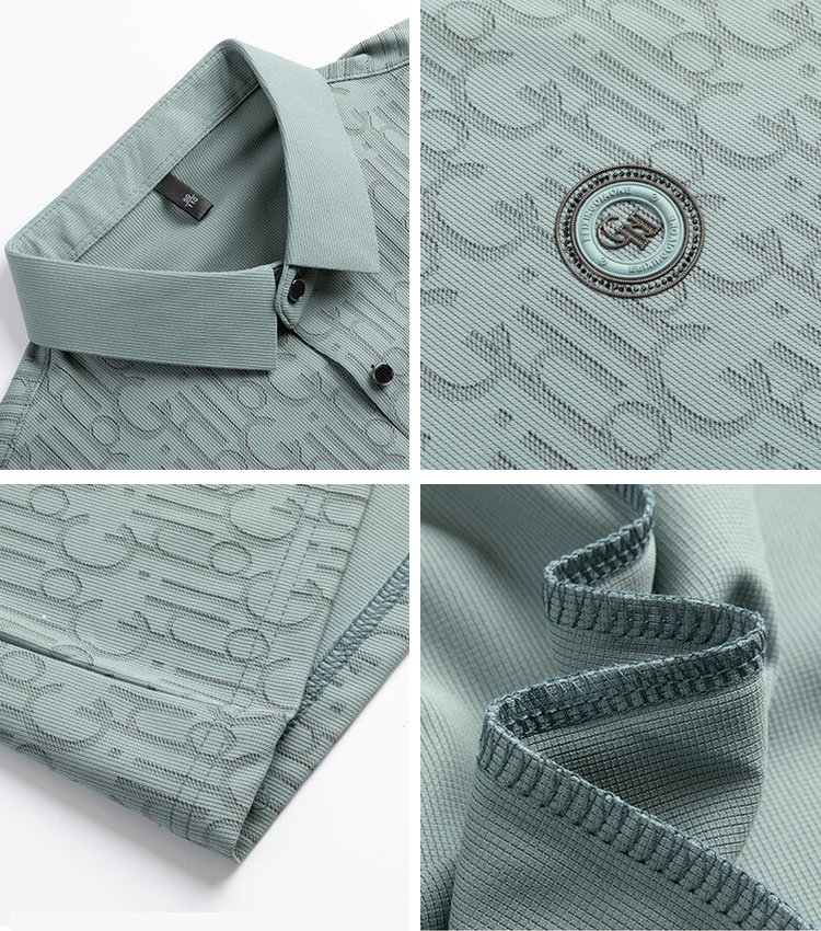 メンズアイスシルクポロシャツ