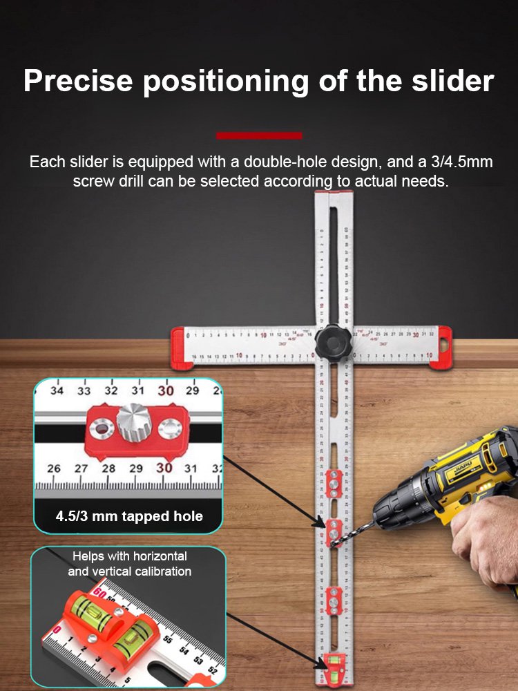 Multi-function combination angle square T-square