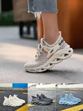 รองเท้าลำลองตาข่ายระบายอากาศสําหรับผู้ชายและผู้หญิง