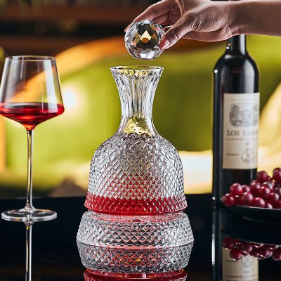 クリスタル回転式デキャンタ