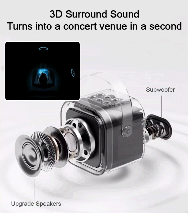 Portable Wireless Karaoke Speaker with Mic