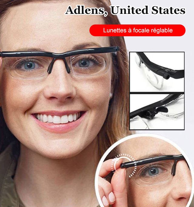 Lunettes à mise au point réglable