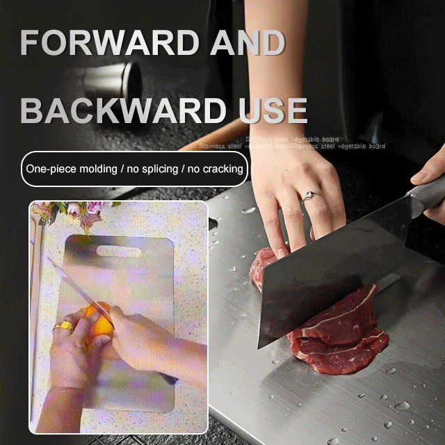 【Never Mold】Stainless Steel Cutting Board