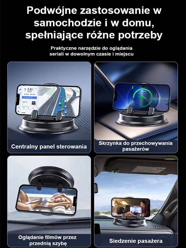 【AI Inteligentny Czujnik】Wielofunkcyjny Uchwyt na Telefon Komórkowy