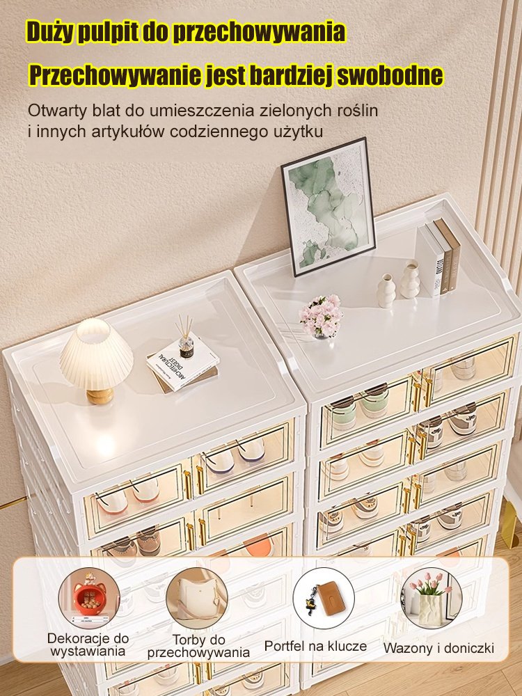 Składana szafka na buty bez instalacji