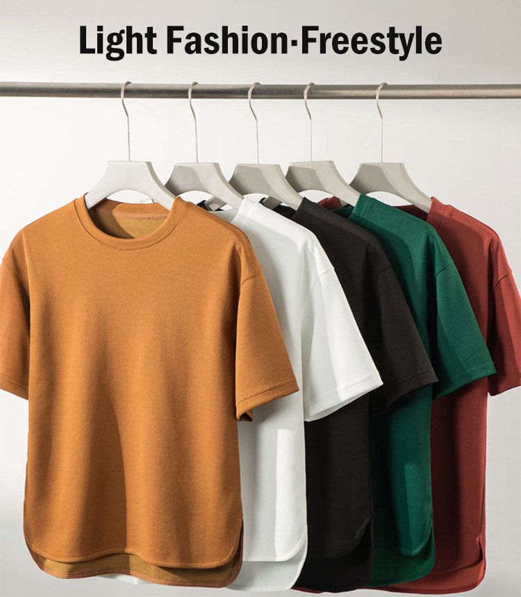 Casual round neck pullover unisex T-shirt