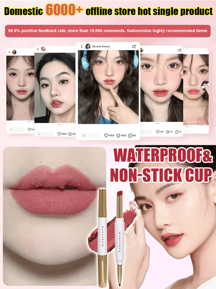 Kakashow soft mist double-head lip liner