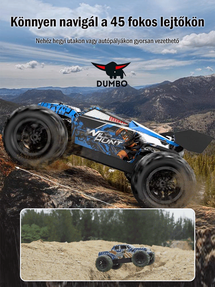 Távirányítású szakmai RC-autó gyermekjáték