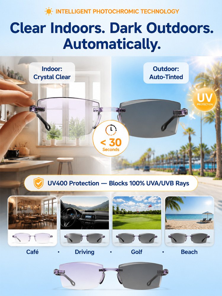 No eye exam needed, lifelong use, America's first smart zoom tech restores your 20‑year‑old vision !