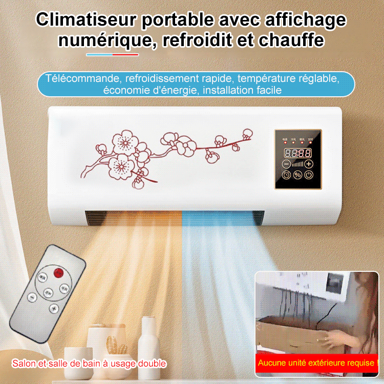 Petit climatiseur mobile de chauffage et de refroidissement
