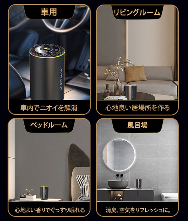 スタープロジェクター機能付きアロマディフューザー