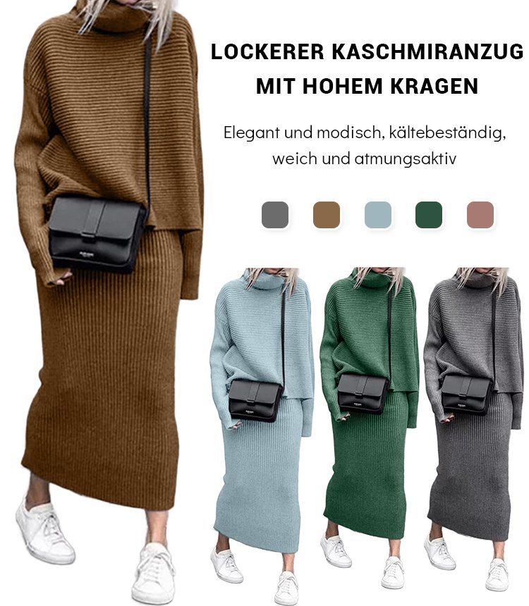 Neuer Stil lässig lose Mode langen Rock zweiteiligen Satz