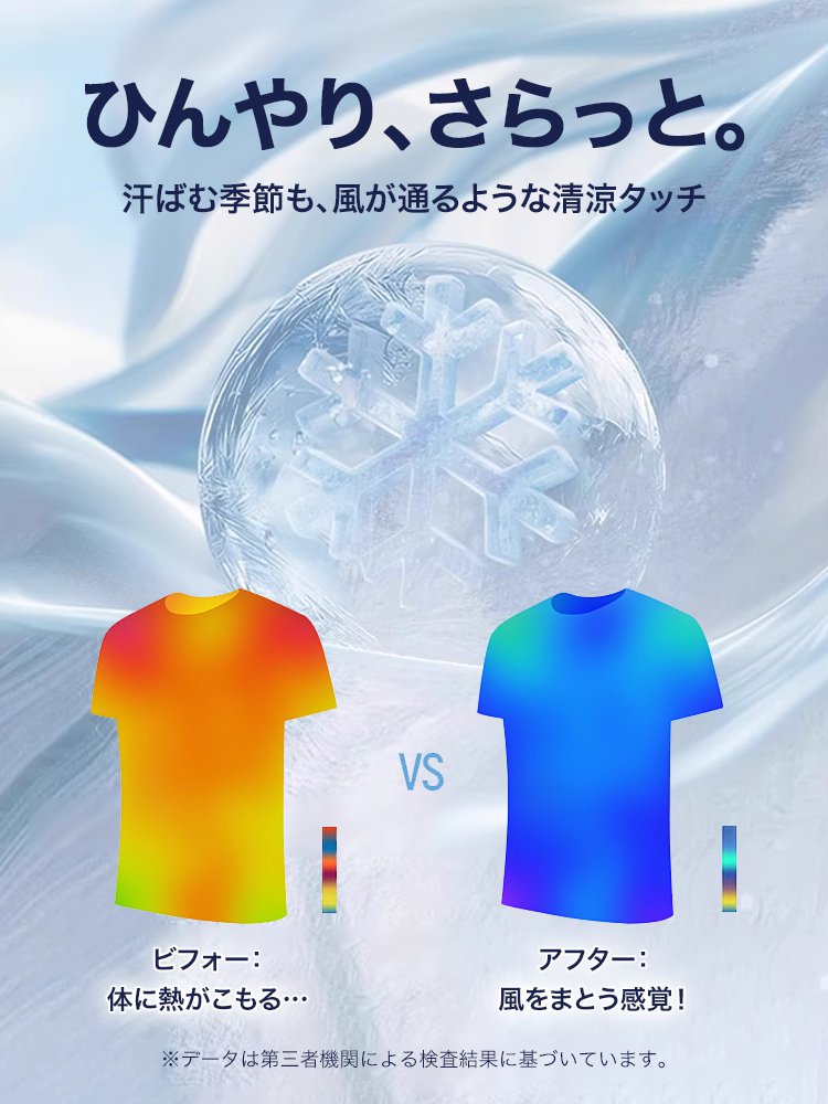 水も油も寄せつけない究極カットソー