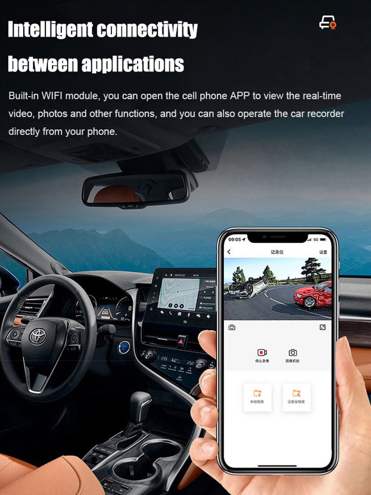Hidden WiFi Dash Cam