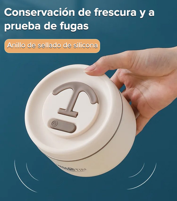 Caja de almuerzo de acero inoxidable aislada de múltiples capas 304