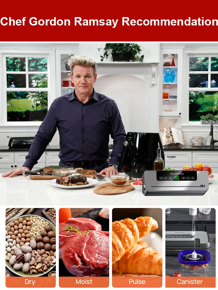 【Three-step operation of vacuum preservation】Household cutter vacuum machine