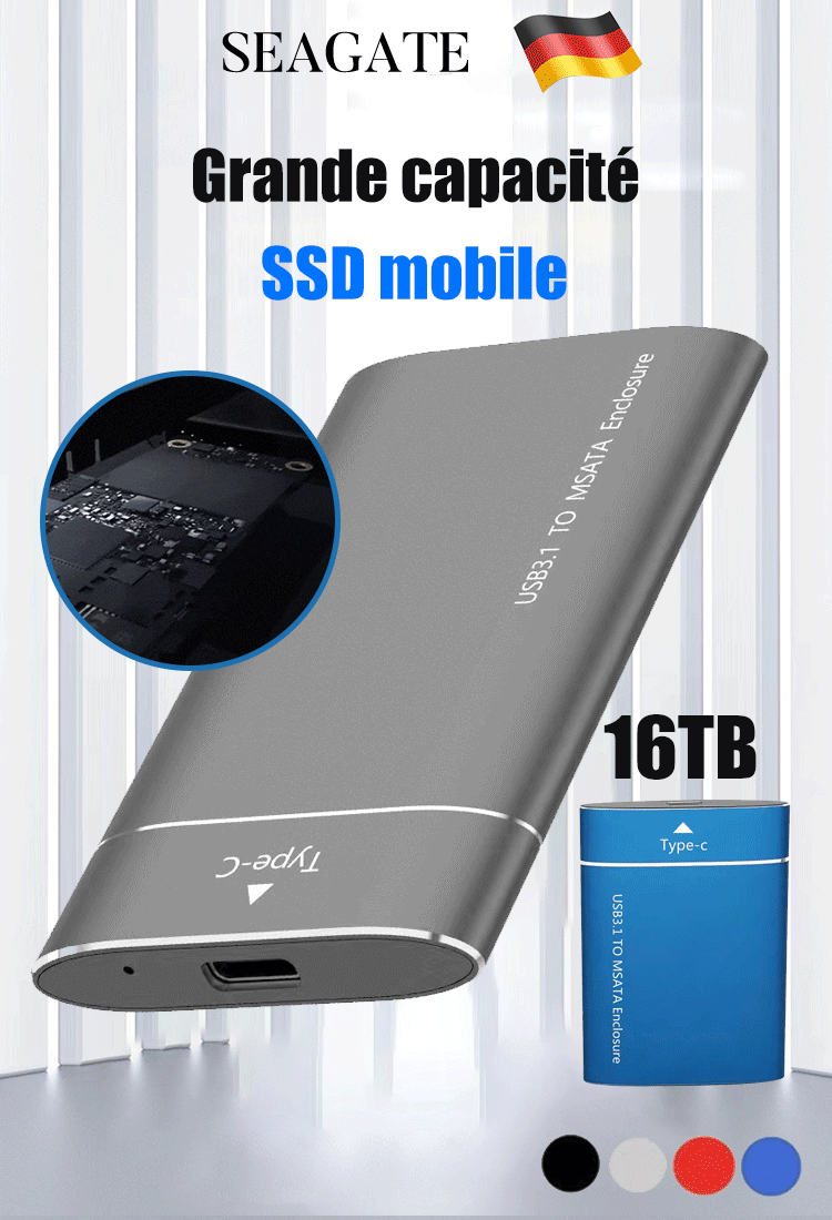 Disque dur mobile d'origine allemande