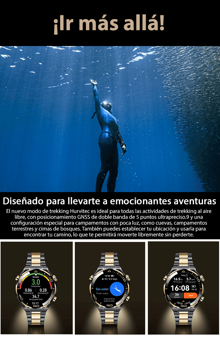 Reloj inteligente reloj deportivo llamada Bluetooth