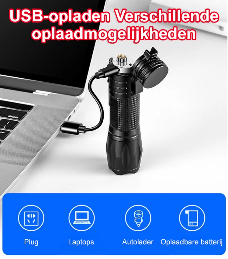 Dubbele boog zelfverdedigingszaklamp