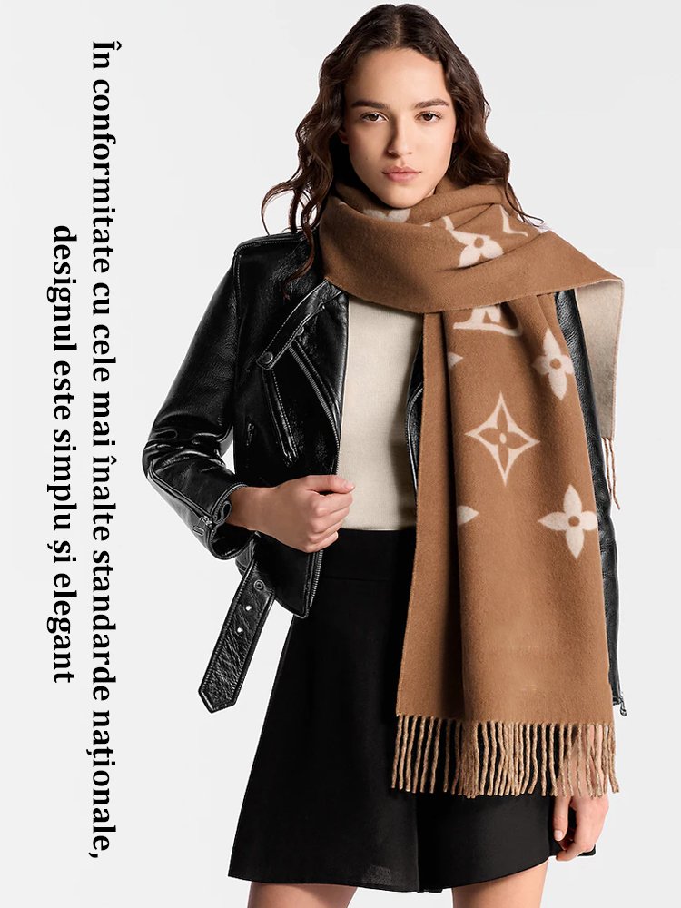 Eșarfă șal cu imprimeu de cașmir