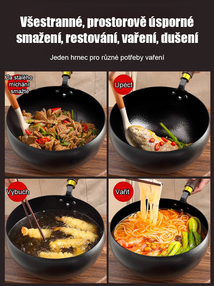 Ruční kladívkový hrnec s břichem