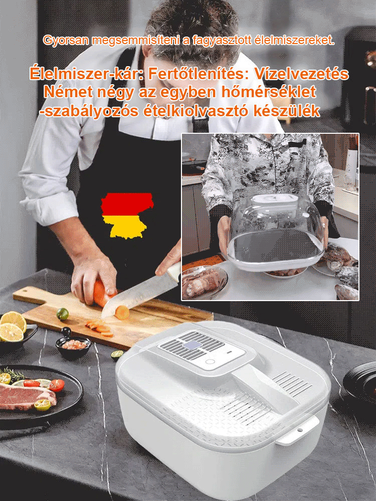 Négy az egyben gyors hőmérséklet-szabályozású kiolvasztó