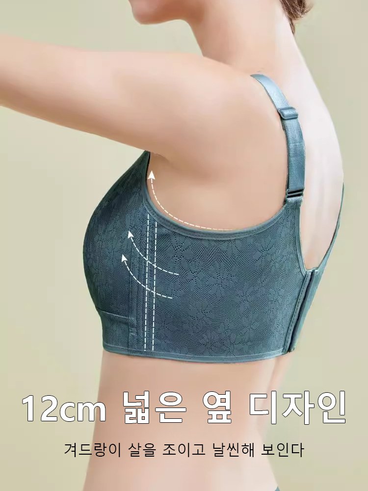 꽃무늬 풀 커버 볼륨 브라