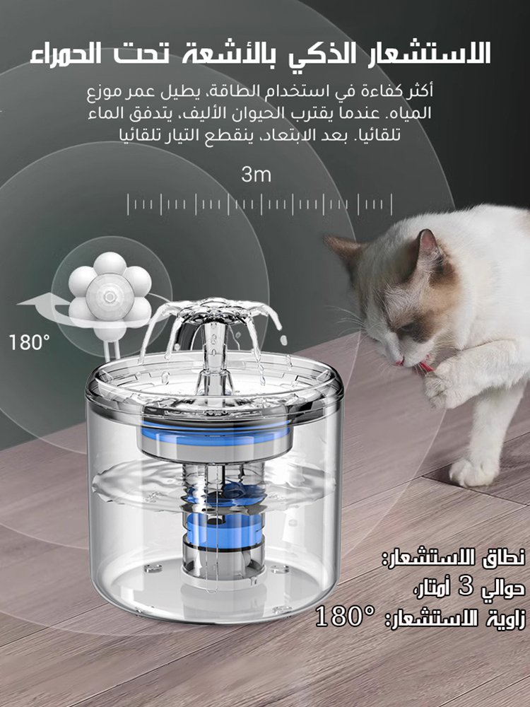 【كلما شربت الحيوانات الأليفة أصبحت أكثر صحة】 موزع مياه ذكي للحيوانات الأليفة