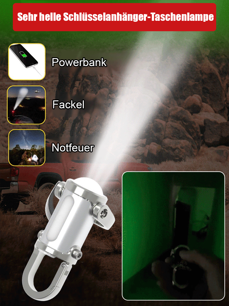 [Bright Bright Bright] Schlüsselanhänger-Taschenlampe