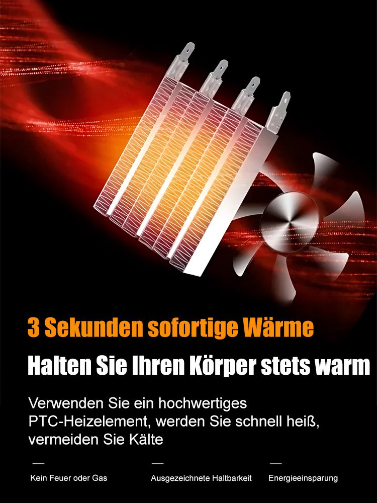 Schnellaufheizender Lufterhitzer,3s Schnellerhitzung, energieeffizient und stromsparend!Greif zu!