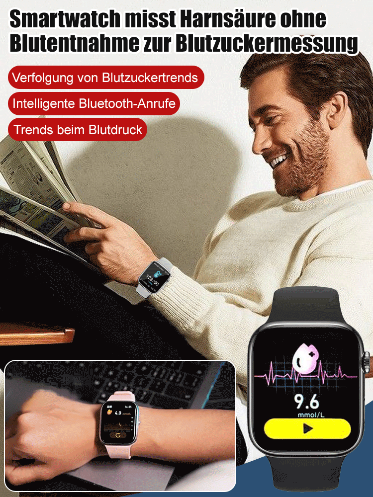 Intelligente nicht-invasive Blutzucker- und Harnsäureuhr