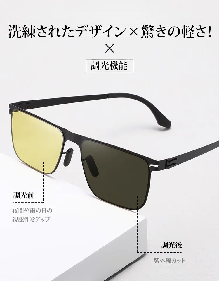 調光サングラス