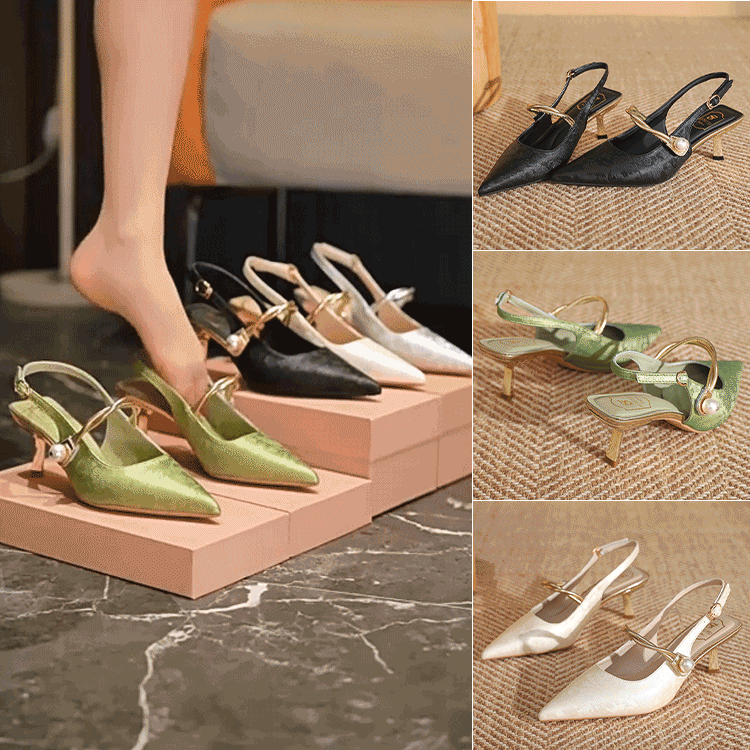 パールストラップハイヒール