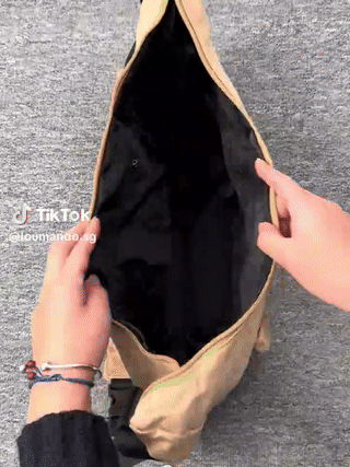 Korean style large capacity messenger canvas bag