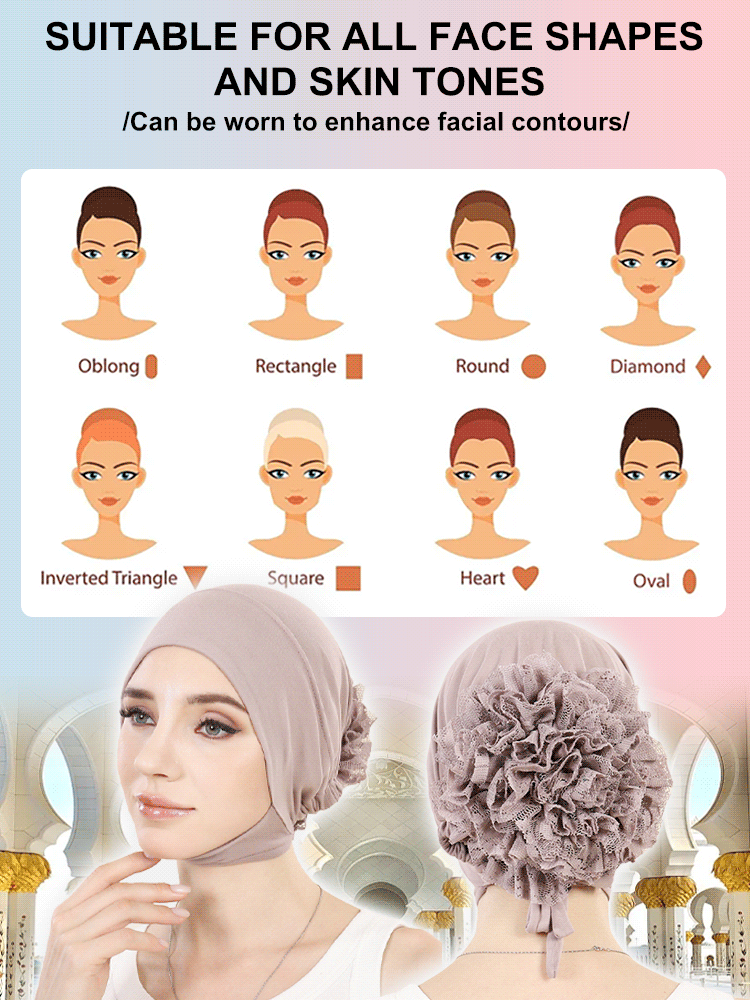 Fashion lace headscarf hat