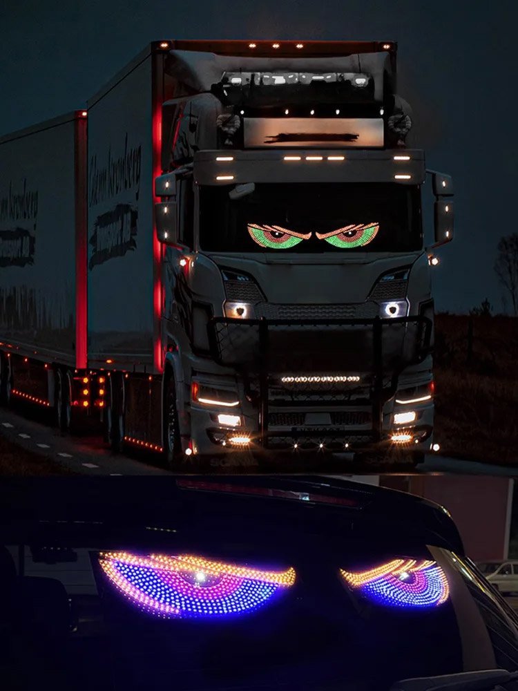 Dynamic cool devil eye car sticker