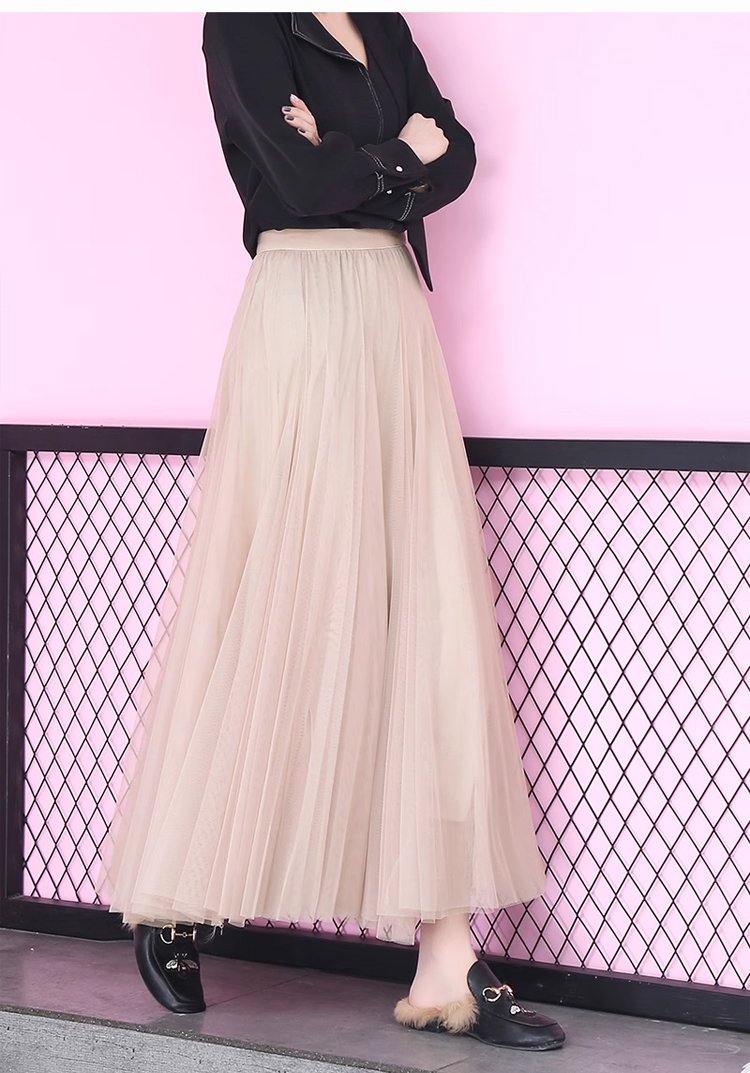 多層チュールでボリューム感アップ