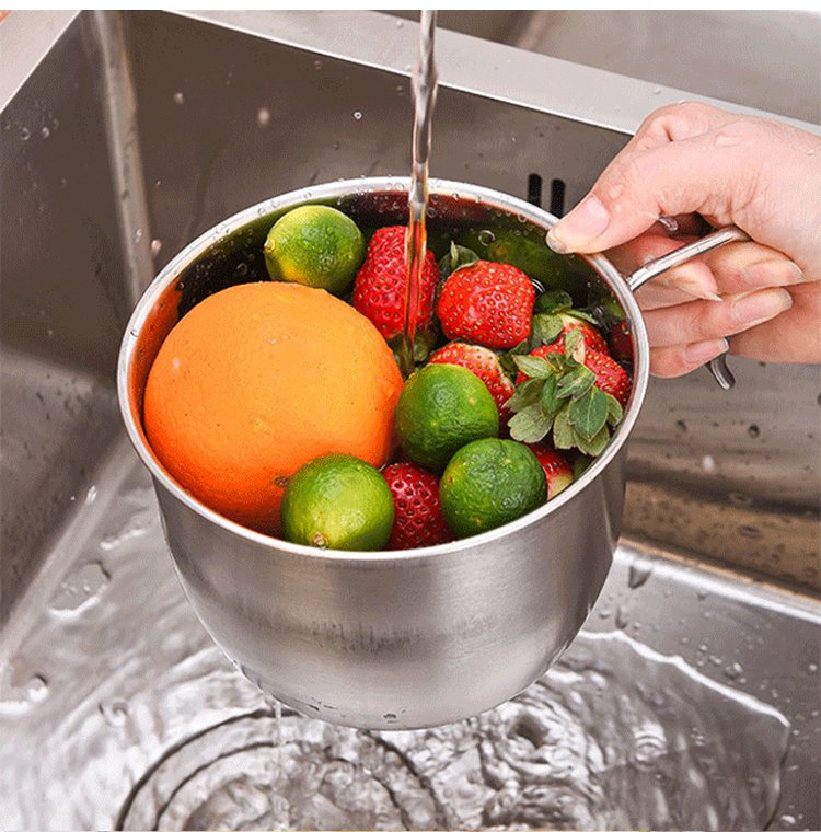 ステンレス水切り鍋