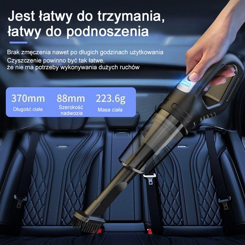 kompaktowy odkurzacz ręczny o dużej mocy ssania