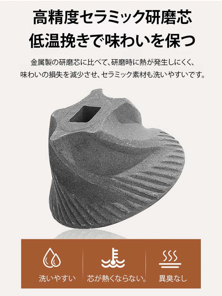ポータブル家庭用電動コーヒーミル