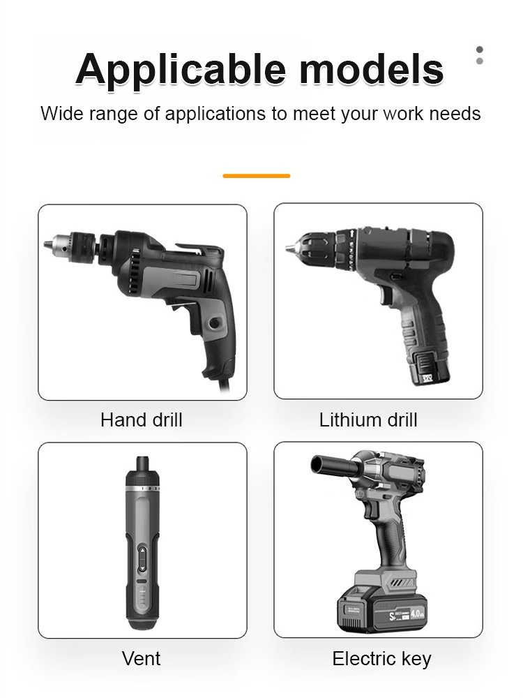 Strong magnetic non-slip and impact-resistant bit set