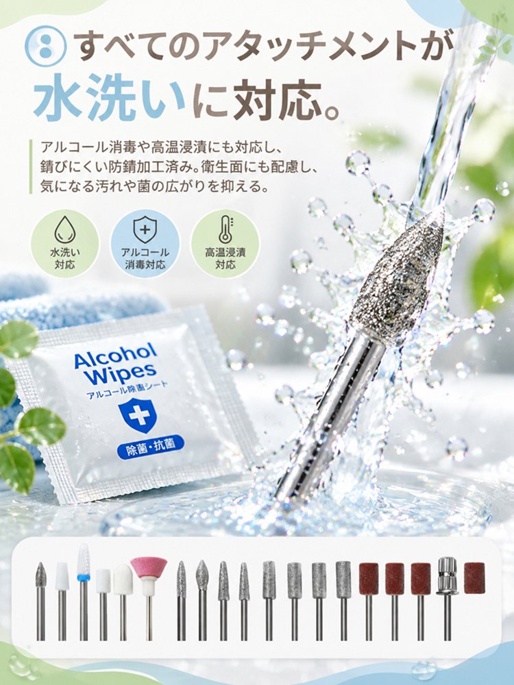 電動ネイルグラインダー12点セット