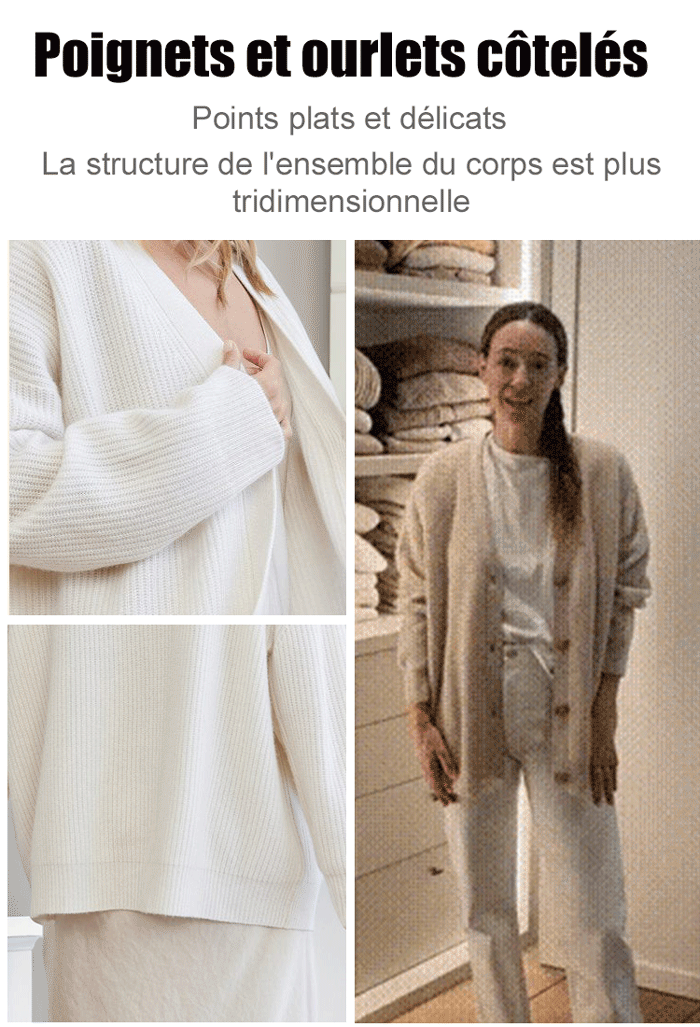 Veste tricotée polyvalente