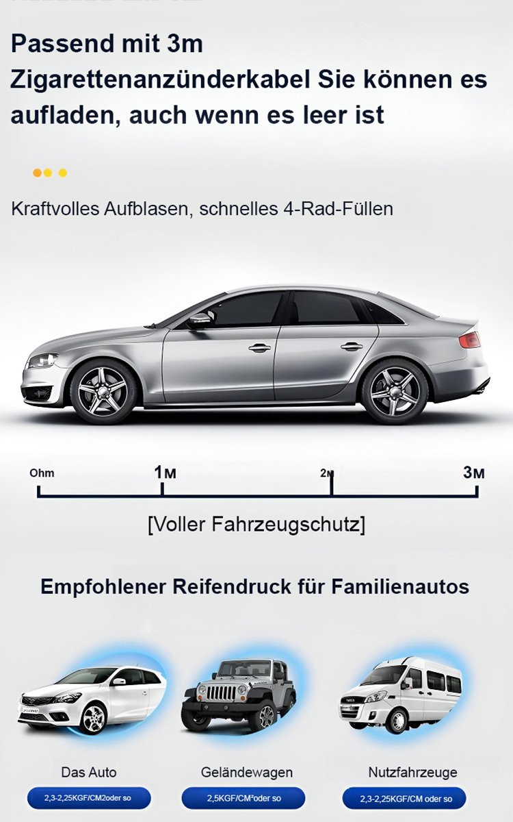 [Deutsche Hochdruck-Doppelpumpe] Superleise intelligente aufblasbare Pumpe