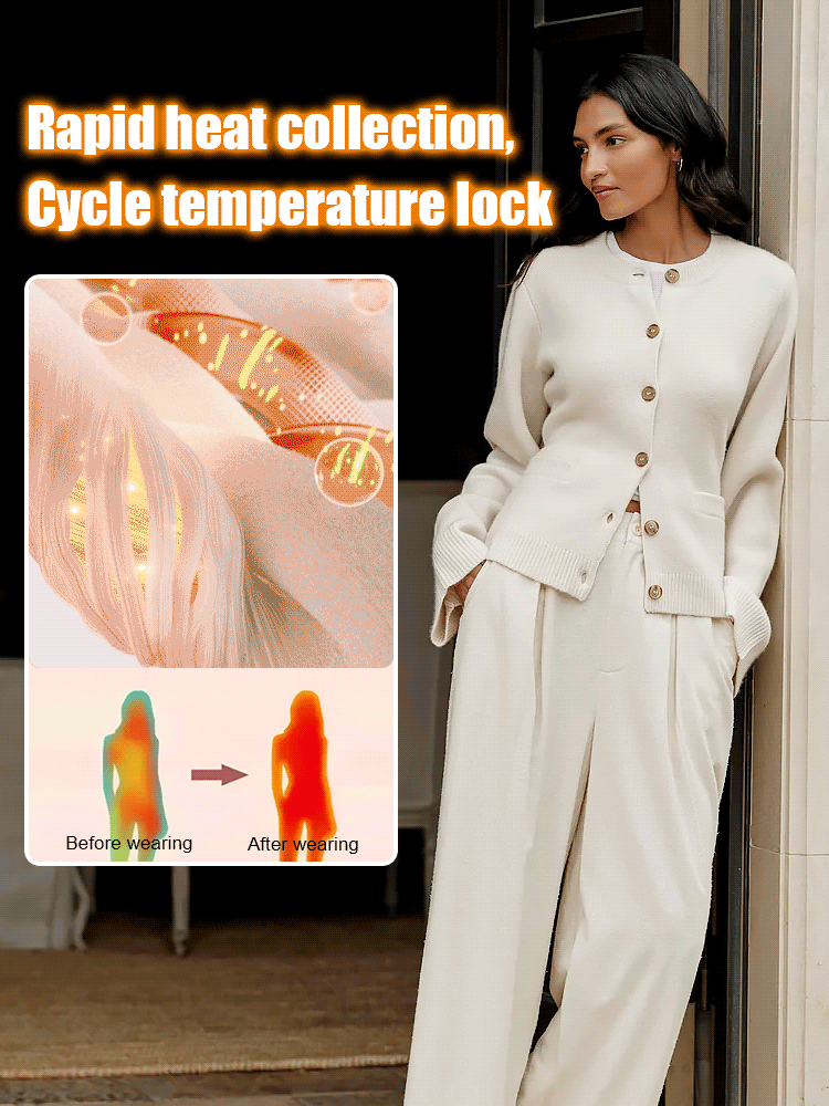 Knitted wool cardigan