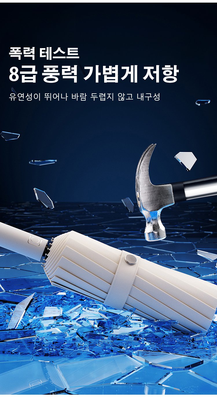 고급스러운 블랙 고무 소재 우산 손잡이