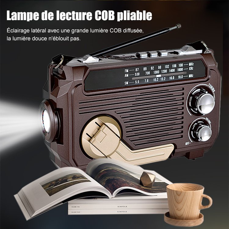 Radio portable avec fonction de charge d'urgence