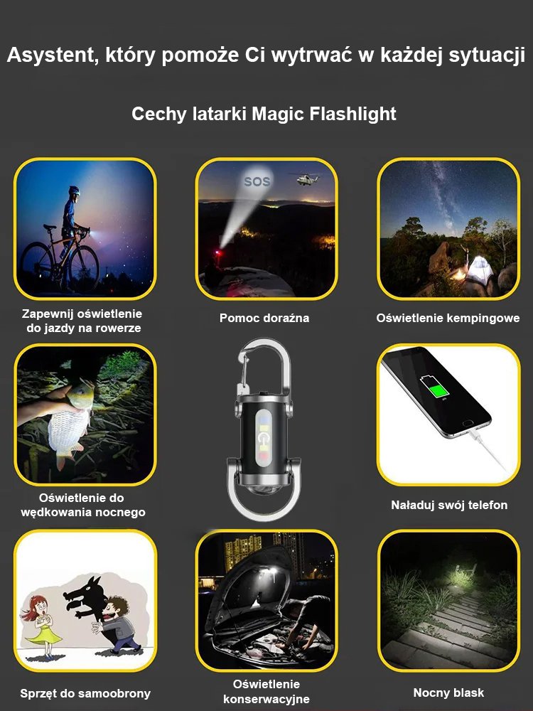 【Super jasna latarka brelokowa】